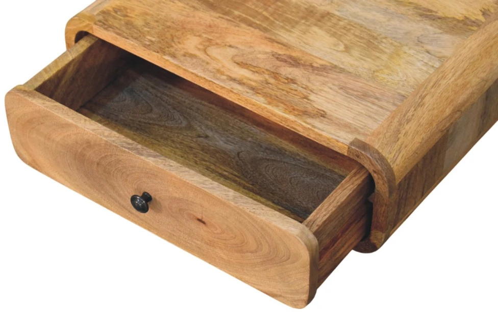 Artisan Furniture Ąžuolo atspalvio naktinis staliukas su 1 stalčiumi, 45 cm