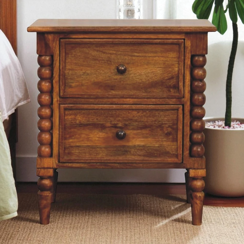 Artisan Furniture Ąžuolo atspalvio naktinis staliukas, 55 cm