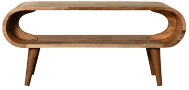 Artisan Furniture Amaya mango medienos kavos staliukas, ąžuolo atspalvio