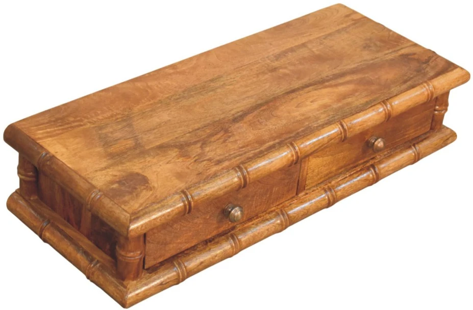 Artisan Furniture Bamboo prie sienos montuojamas mango medienos konsolinis staliukas