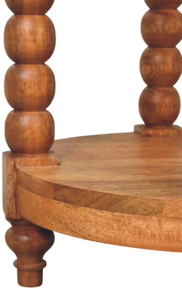 Artisan Furniture Barley Twist Round mango medienos šoninis staliukas