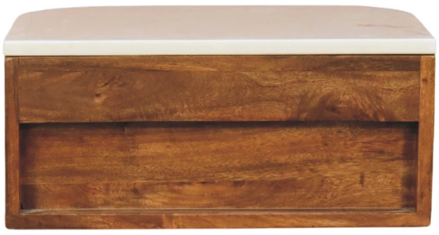 Artisan Furniture Beaumont prie sienos montuojamas mango medienos naktinis staliukas