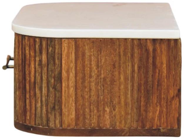 Artisan Furniture Beaumont prie sienos montuojamas mango medienos naktinis staliukas