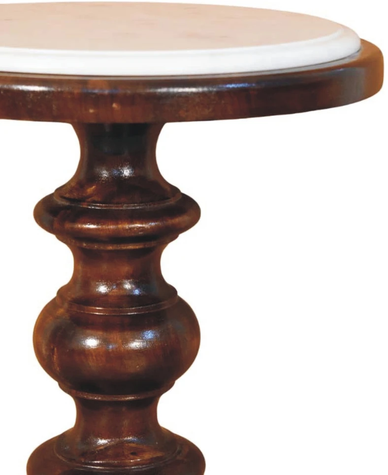 Artisan Furniture Bellmont šoninis staliukas su marmuriniu stalviršiu
