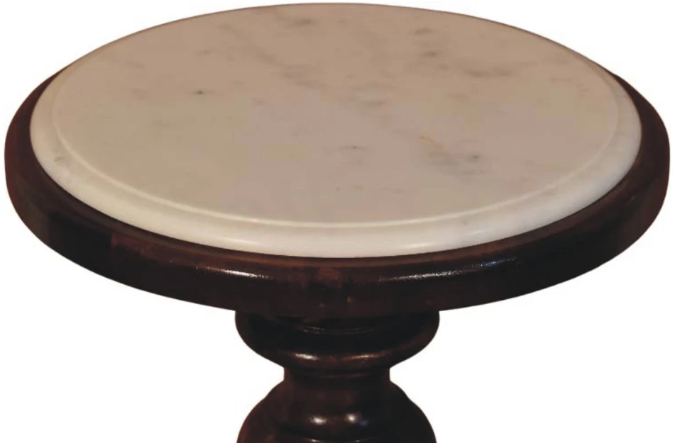 Artisan Furniture Bellmont šoninis staliukas su marmuriniu stalviršiu