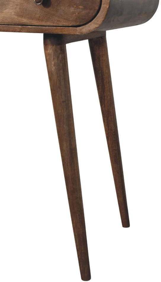 Artisan Furniture Contour Curve Dressing mango medienos kosmetinis staliukas