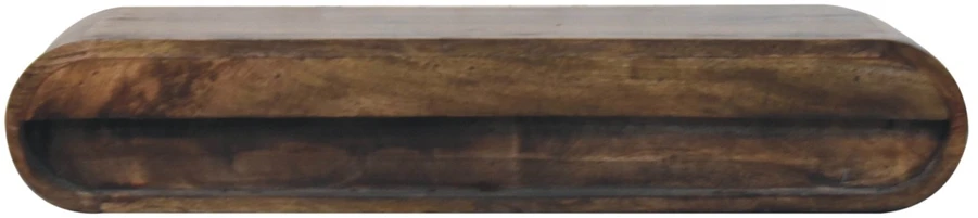 Artisan Furniture Contour prie sienos montuojamas mango medienos konsolinis staliukas