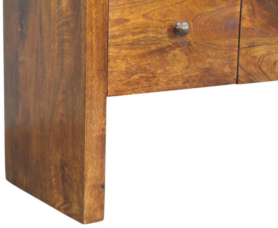 Artisan Furniture Darcy mango medienos komoda su 6 stalčiais, kaštono atspalvio