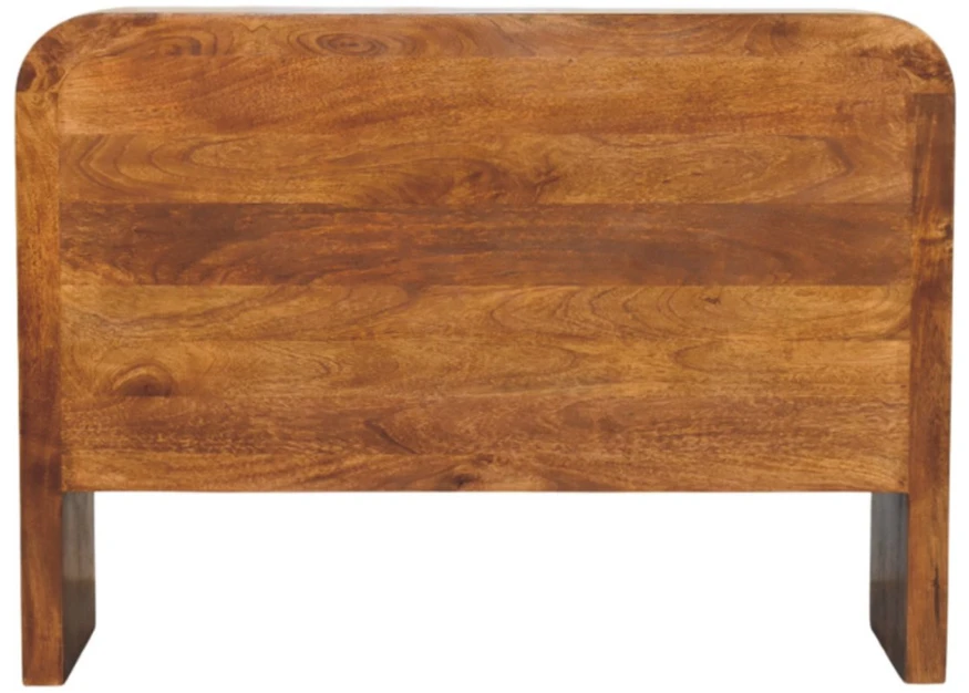 Artisan Furniture Darcy mango medienos komoda su 6 stalčiais, kaštono atspalvio