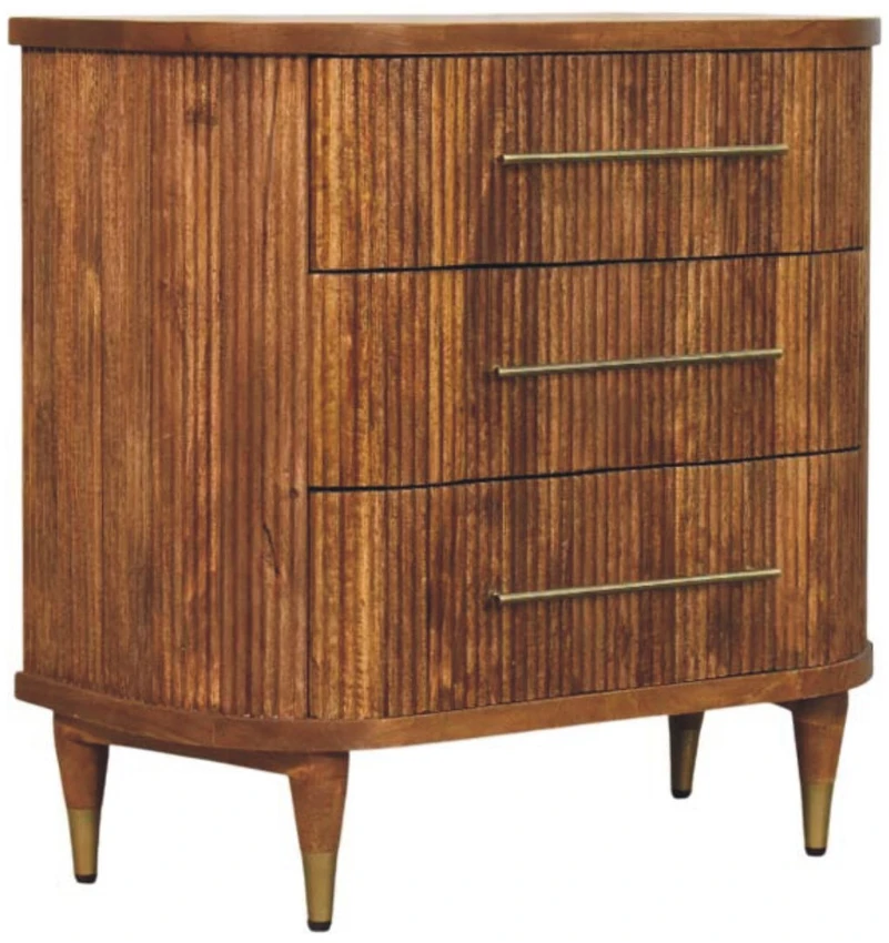 Artisan Furniture Emerson komoda su reljefiniais fasadais ir 3 stalčiais