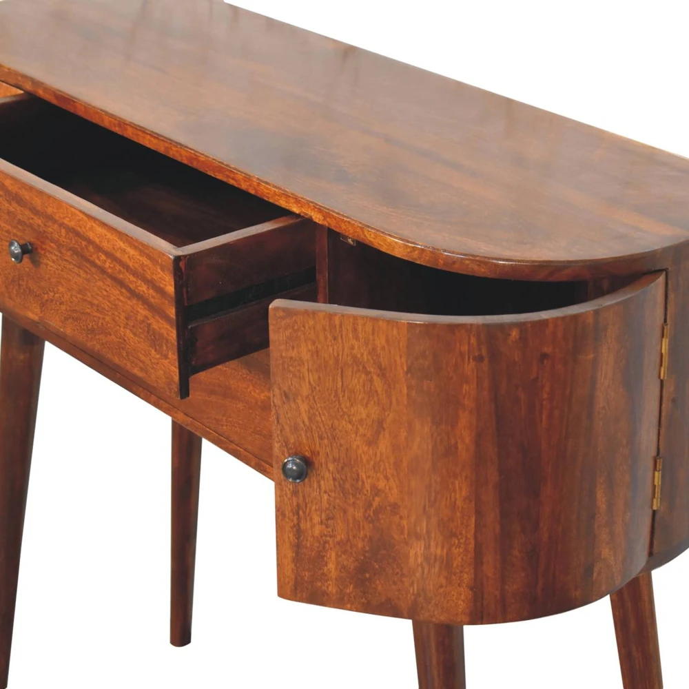 Artisan Furniture Grove mango medienos konsolinis staliukas, kaštono atspalvio