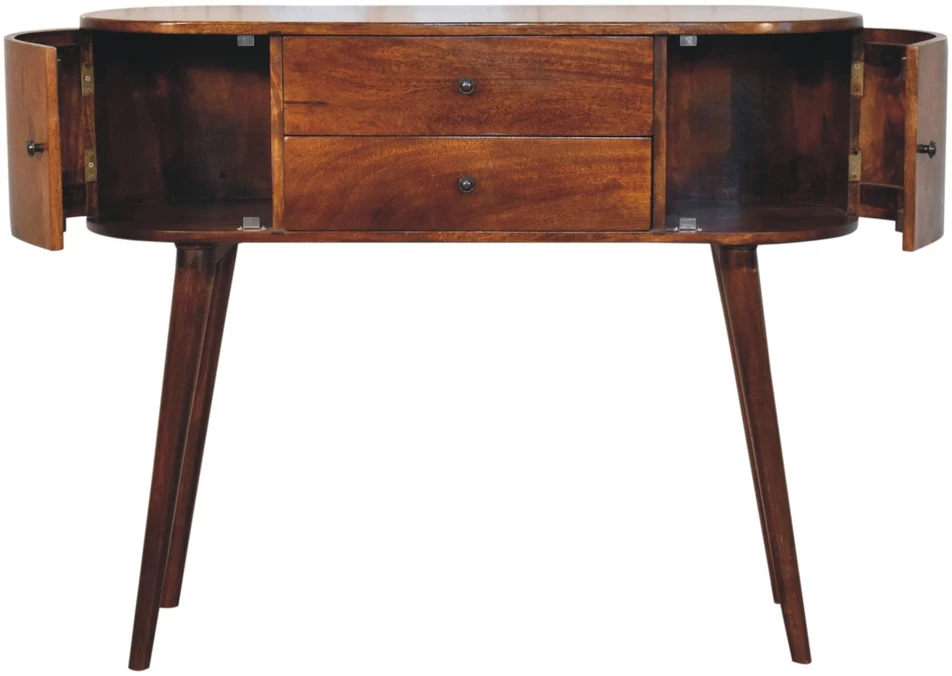 Artisan Furniture Grove mango medienos konsolinis staliukas, kaštono atspalvio