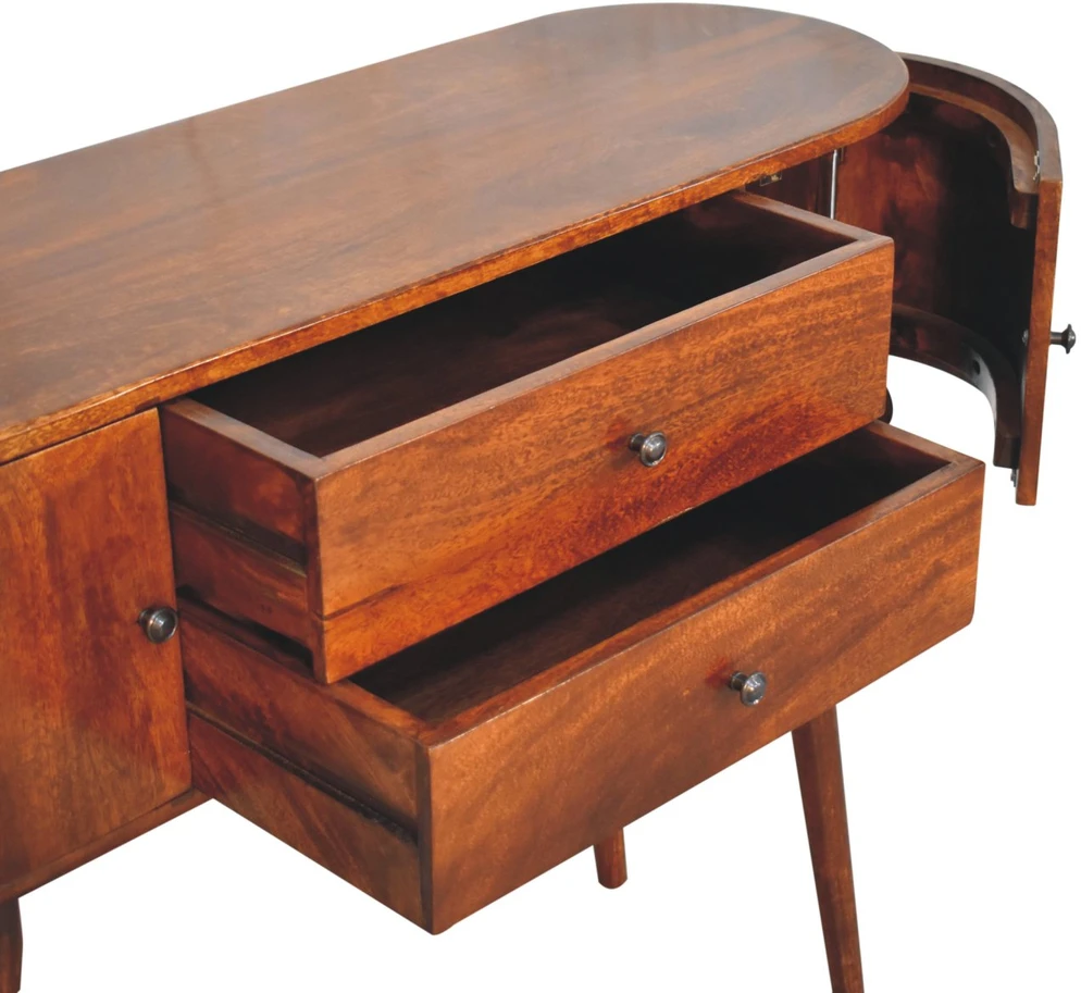 Artisan Furniture Grove mango medienos konsolinis staliukas, kaštono atspalvio
