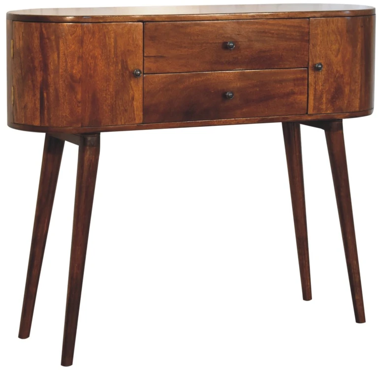 Artisan Furniture Grove mango medienos konsolinis staliukas, kaštono atspalvio