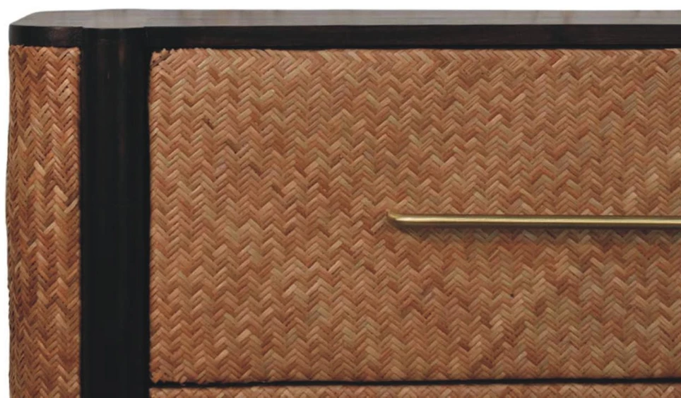Artisan Furniture Havana Weave mango medienos komoda su 3 stalčiais