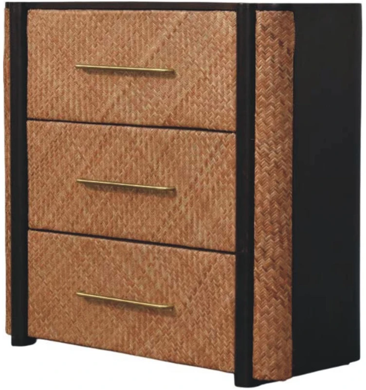 Artisan Furniture Havana Weave mango medienos komoda su 3 stalčiais