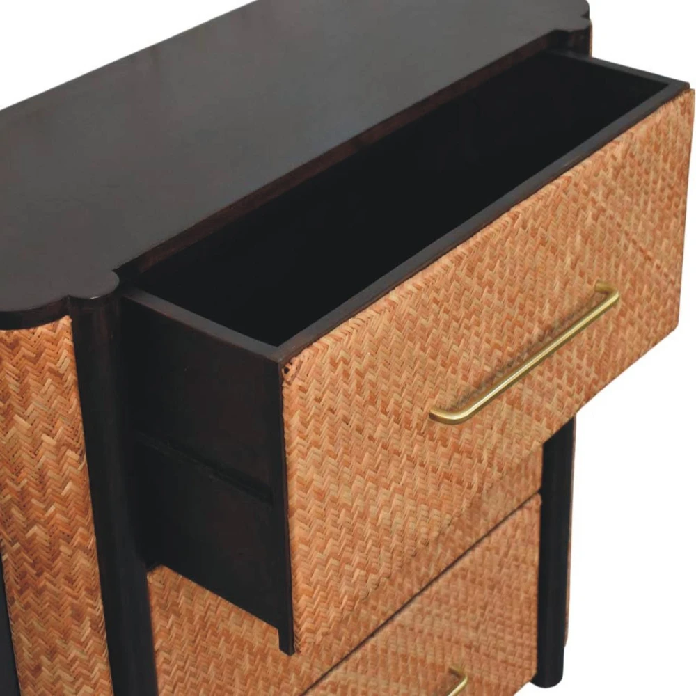 Artisan Furniture Havana Weave mango medienos komoda su 3 stalčiais