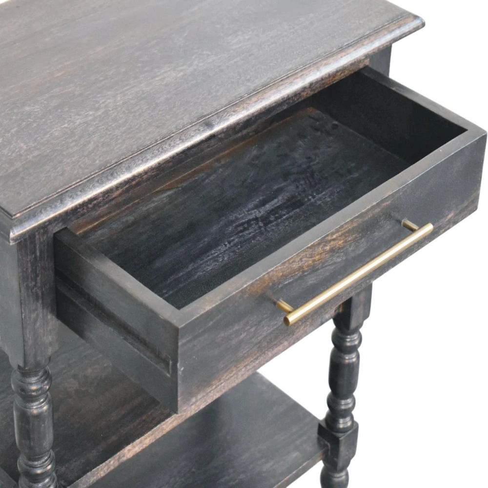 Artisan Furniture Heritage šoninis staliukas su tekintomis kojelėmis