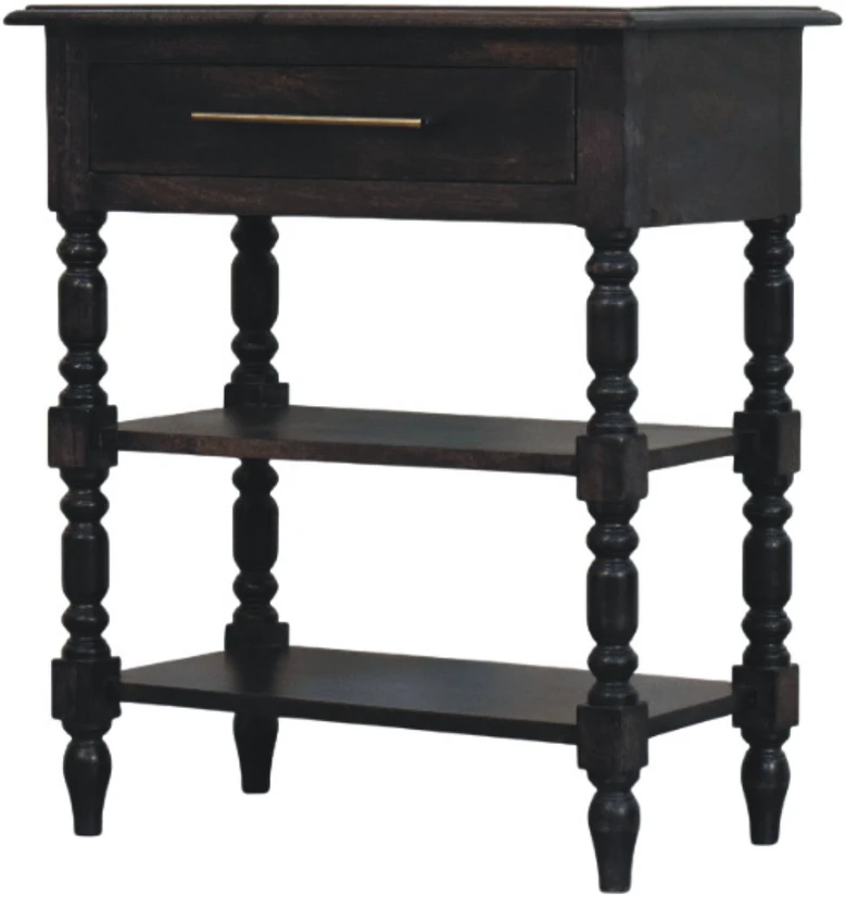 Artisan Furniture Heritage šoninis staliukas su tekintomis kojelėmis