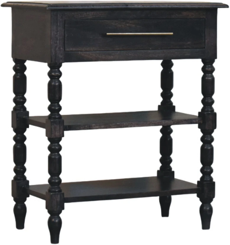 Artisan Furniture Heritage šoninis staliukas su tekintomis kojelėmis