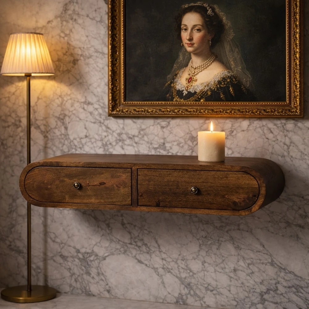 Artisan Furniture Konsolinis staliukas su 2 stalčiais, 80 cm