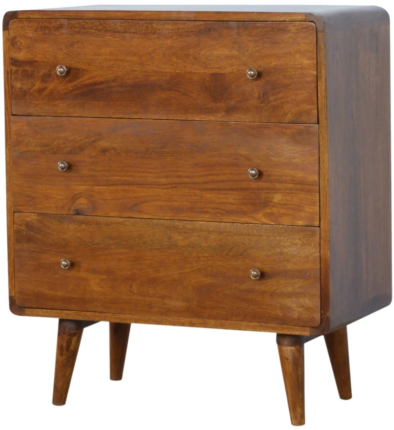 Artisan Furniture Lenkta Riešutmedžio komoda