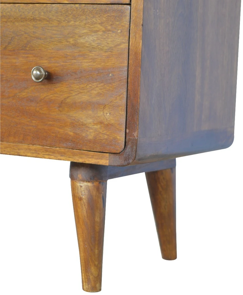 Artisan Furniture Lenkta Riešutmedžio komoda
