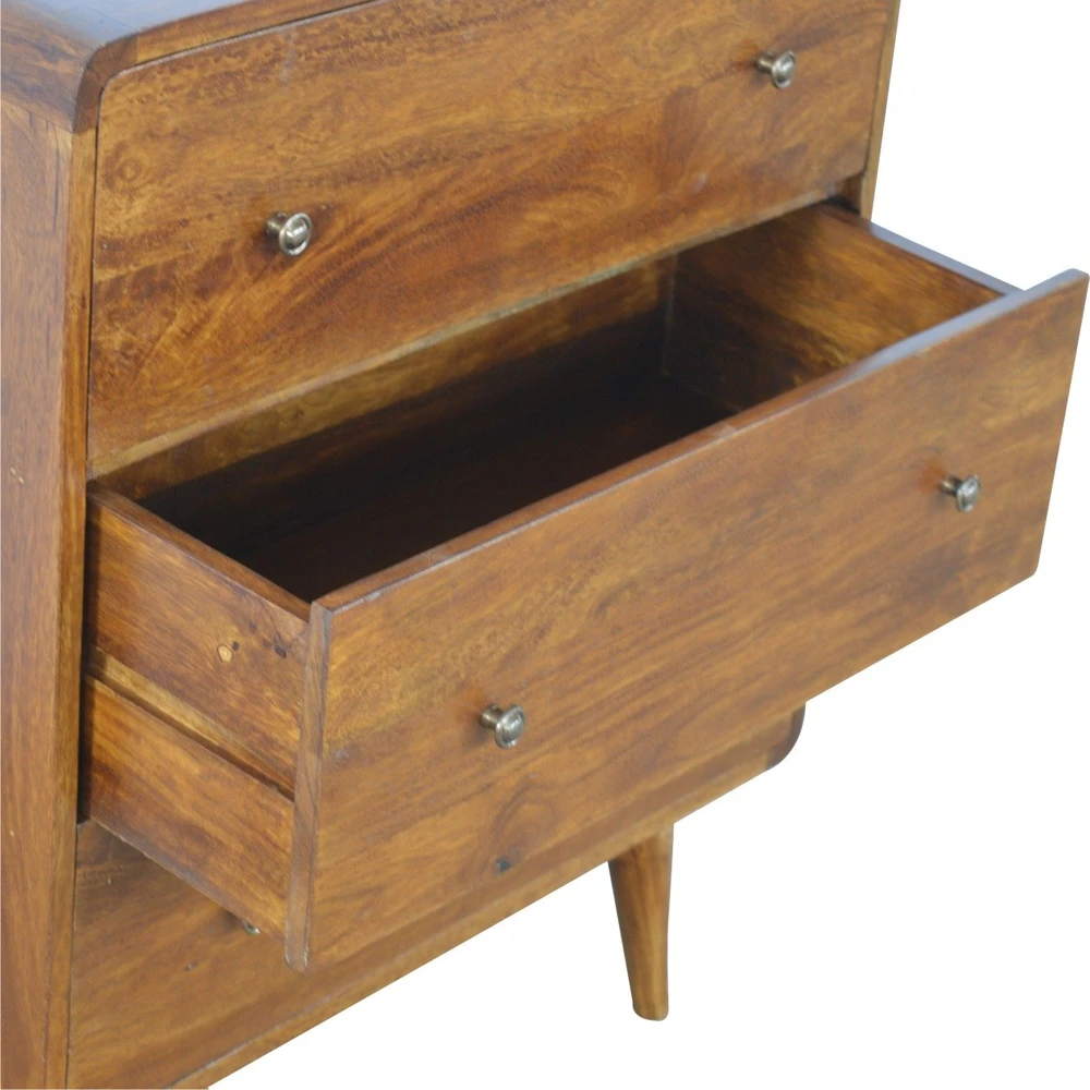 Artisan Furniture Lenkta Riešutmedžio komoda