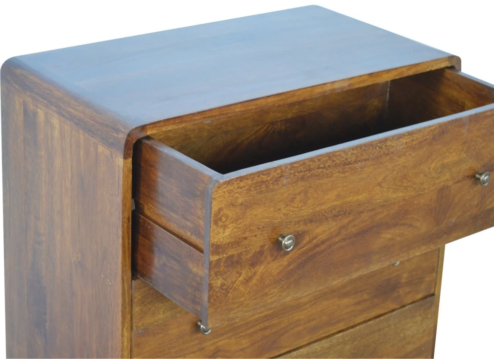 Artisan Furniture Lenkta Riešutmedžio komoda