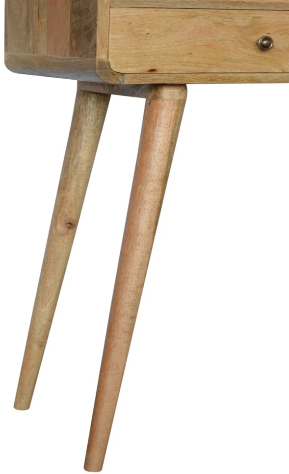 Artisan Furniture Lenktas Ąžuolo konsolinis staliukas