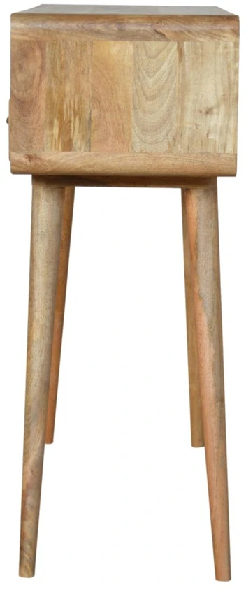 Artisan Furniture Lenktas Ąžuolo konsolinis staliukas
