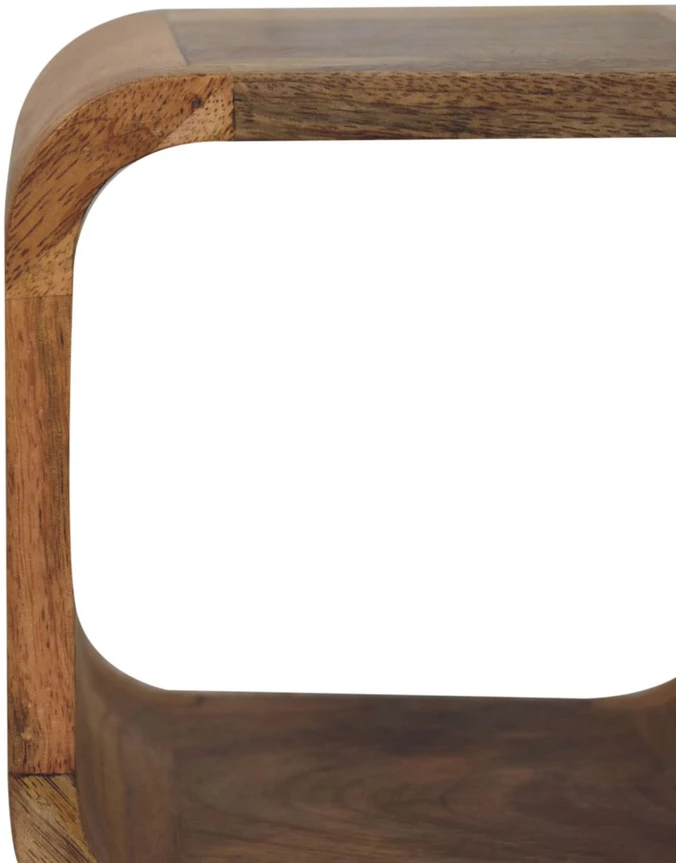 Artisan Furniture Lenktas Ąžuolo mini naktinis staliukas, 20 cm