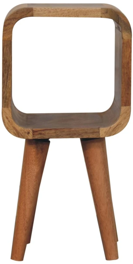Artisan Furniture Lenktas Ąžuolo mini naktinis staliukas, 20 cm