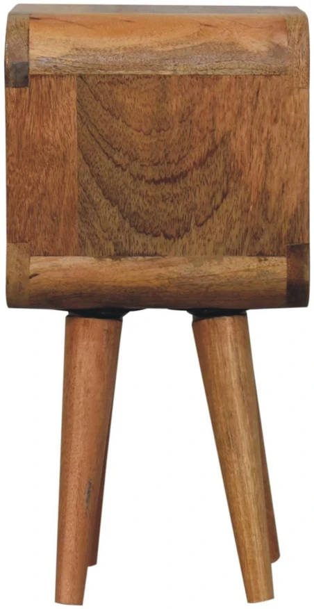 Artisan Furniture Lenktas Ąžuolo mini naktinis staliukas, 20 cm