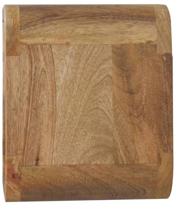 Artisan Furniture Lenktas Ąžuolo mini naktinis staliukas, 30 cm