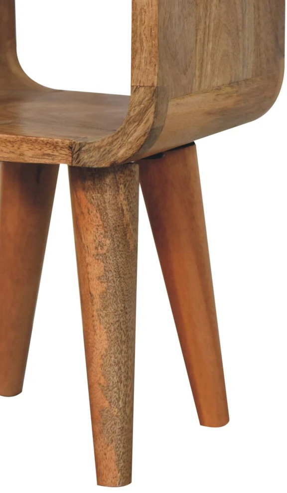 Artisan Furniture Lenktas Ąžuolo mini naktinis staliukas, 20 cm