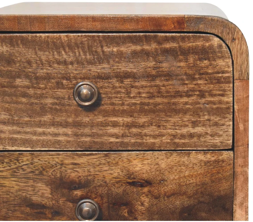 Artisan Furniture Lenktas mini naktinis staliukas, 30 cm