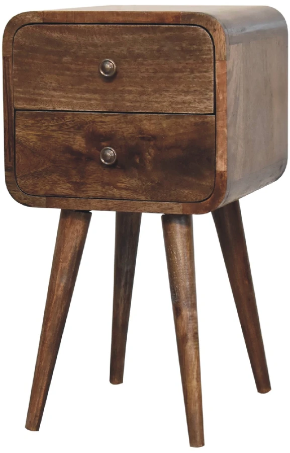 Artisan Furniture Lenktas mini naktinis staliukas, 30 cm