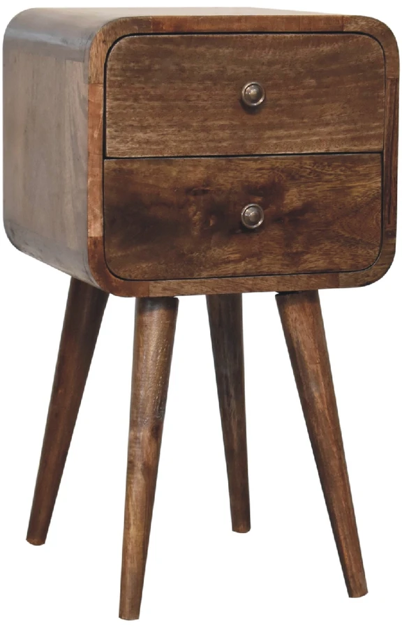 Artisan Furniture Lenktas mini naktinis staliukas, 30 cm