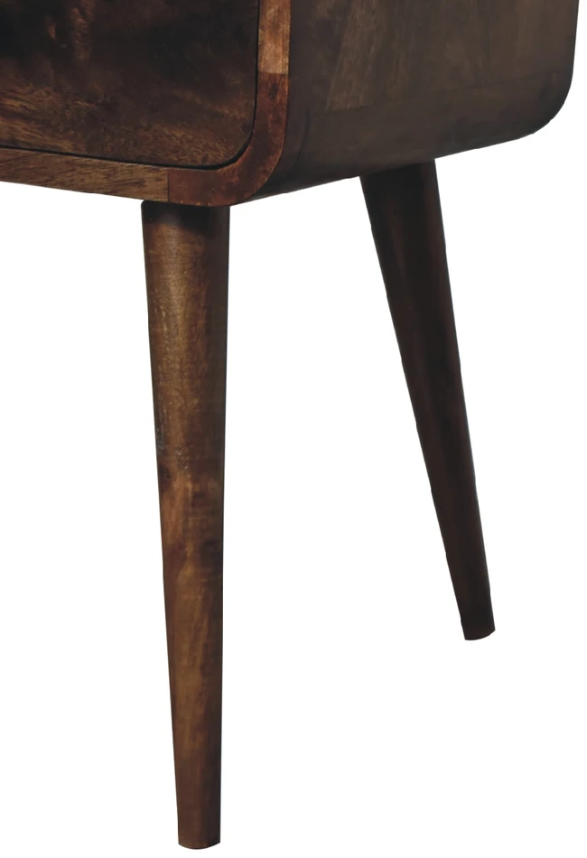 Artisan Furniture Lenktas mini naktinis staliukas, 30 cm