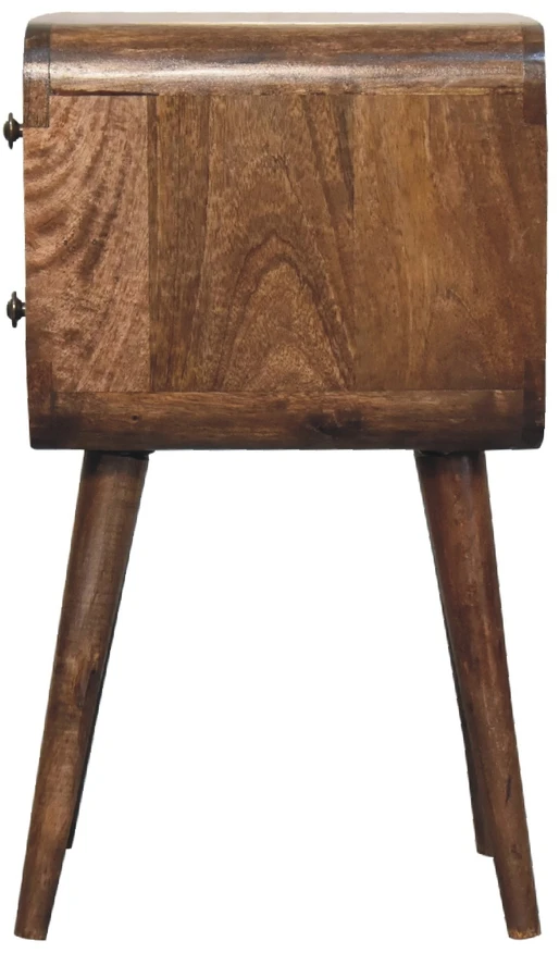 Artisan Furniture Lenktas mini naktinis staliukas, 30 cm