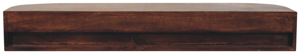 Artisan Furniture Lunar sieninis mango medienos konsolinis staliukas su 2 stalčiais, kaštono atspalvio