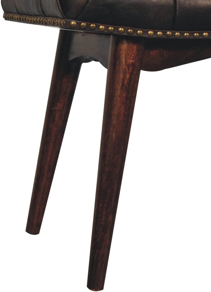 Artisan Furniture Mango medienos suoliukas, Kalifornijos riešutmedžio atspalvio