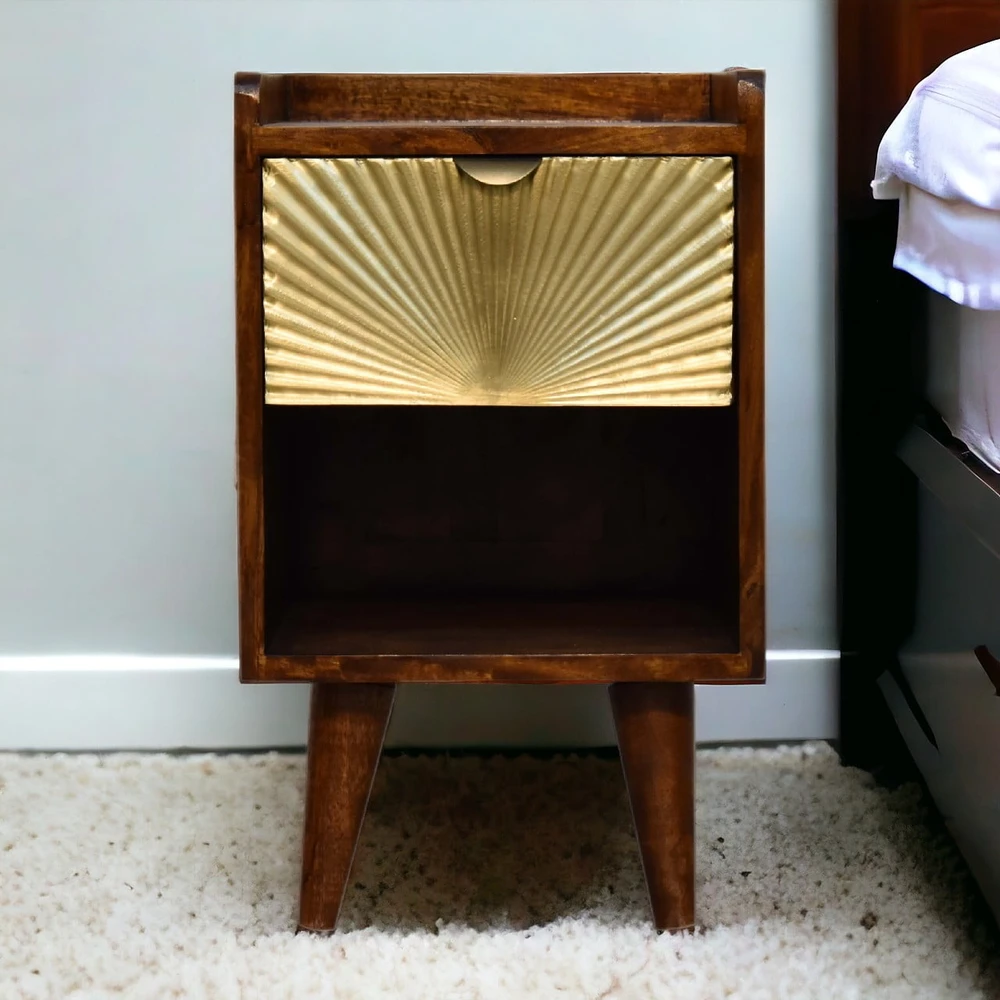Artisan Furniture Mini naktinis staliukas su 1 stalčiumi
