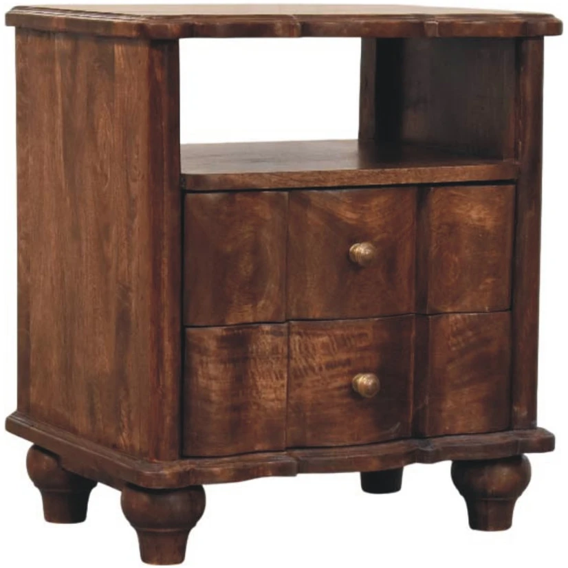 Artisan Furniture Naktinis staliukas su 2 stalčiais, 55 cm