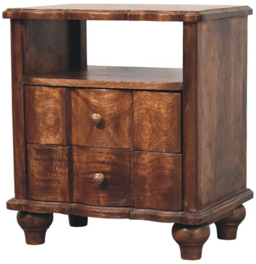 Artisan Furniture Naktinis staliukas su 2 stalčiais, 55 cm