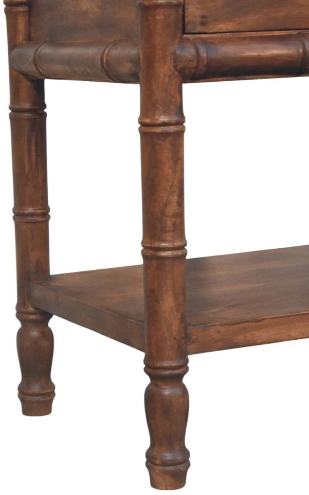 Artisan Furniture Raižyta Bambukinė naktinis staliukas