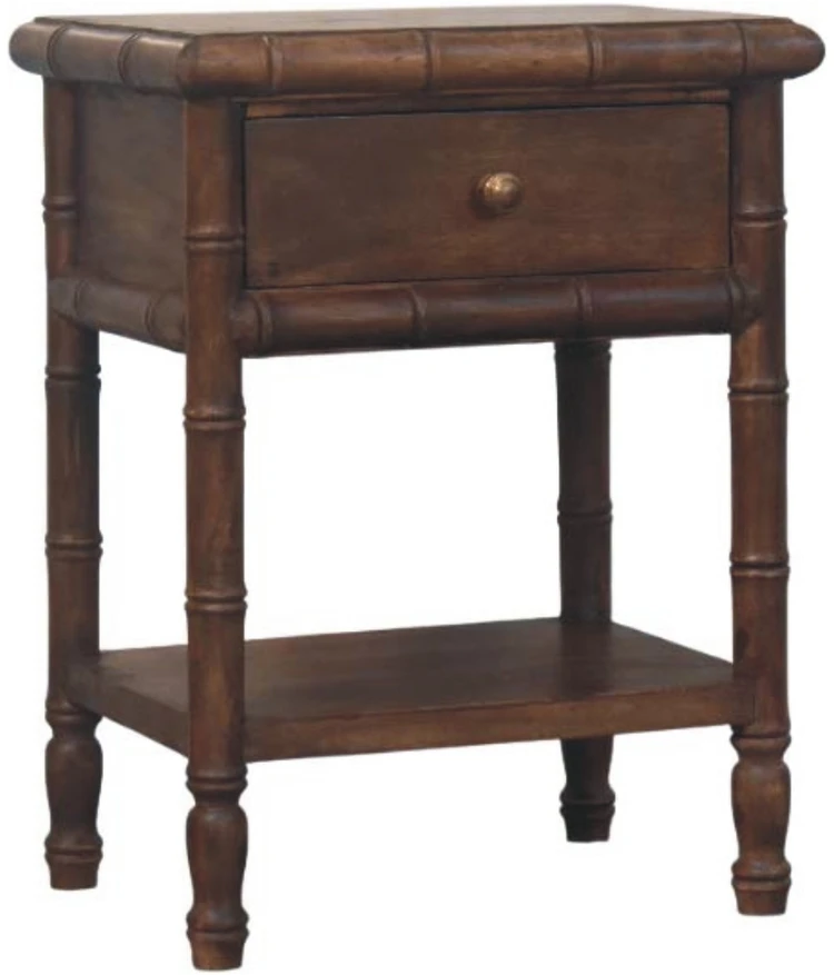Artisan Furniture Raižyta Bambukinė naktinis staliukas