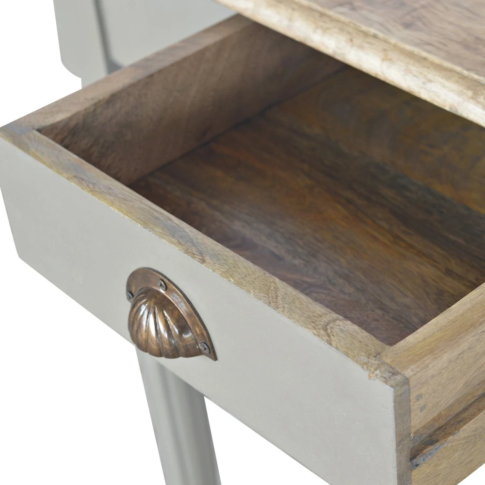Artisan Furniture Rankomis dažytas mango medienos rašomasis stalas su stalčiumi