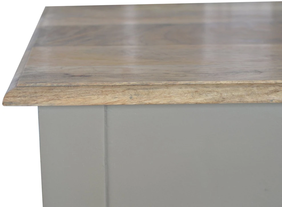 Artisan Furniture Rankomis dažytas mango medienos rašomasis stalas su stalčiumi